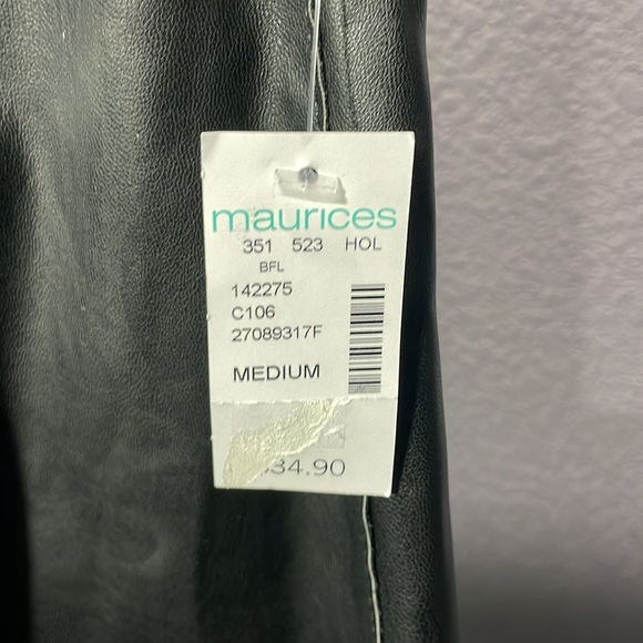 NWT Maurice’s faux leather shirt - Picture 2 of 5